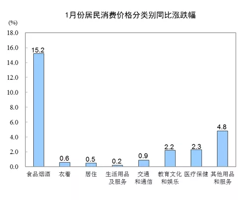 国家统计局:1月CPI同比上涨5.4%(图2)
